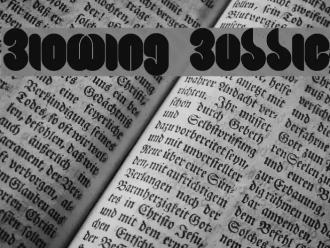 Blowing Bubble Font examples