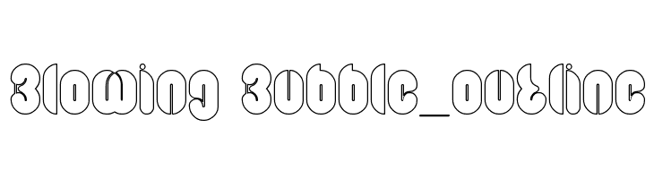 Blowing Bubble_outline  Descarca Fonturi Gratis
