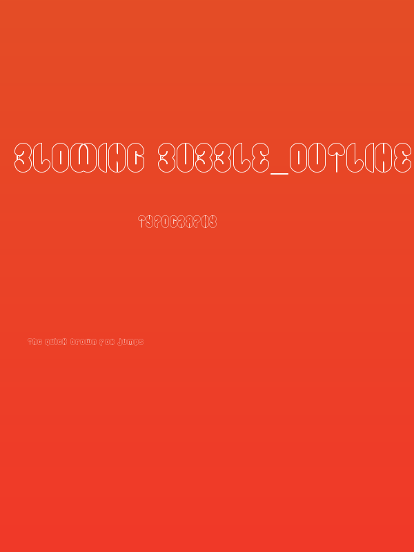 Blowing Bubble_outline Poster