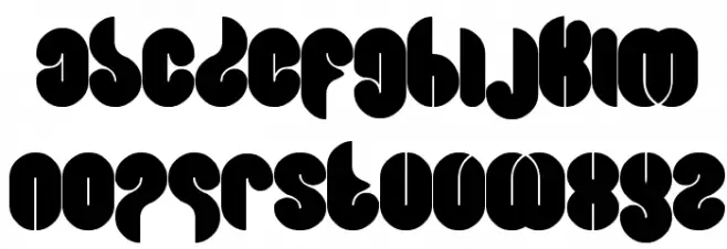 Blowing Bubble 字体 小写