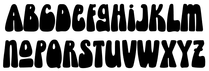 BlowingVesicle-Regular Font LOWERCASE