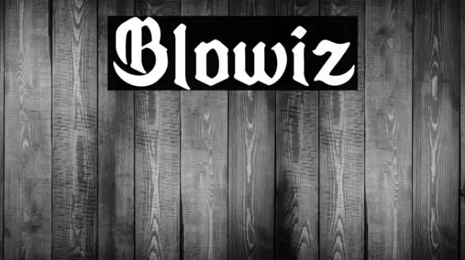 Blowiz Font examples