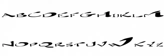 Blown Away Schriftart Groß
