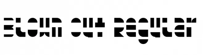Blown Out Regular  Frei Schriftart Herunterladen