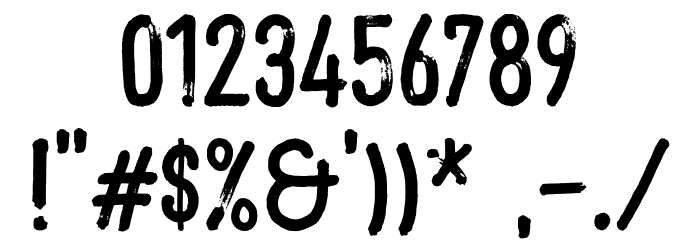 BlowstersDemo Font OTHER CHARS