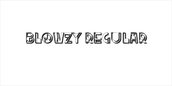 Blowzy Regular Logo