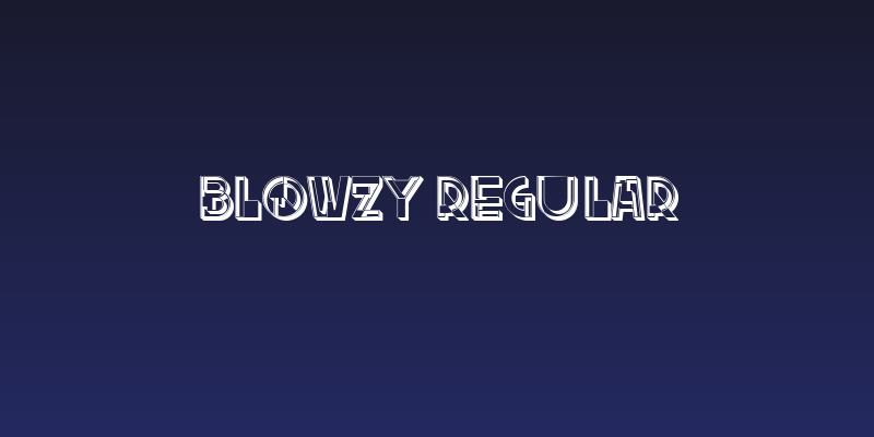 Blowzy Regular Social Header