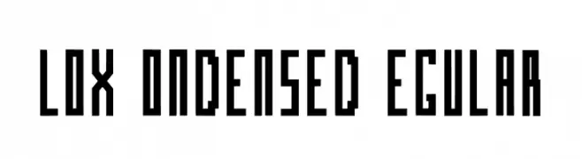 Blox Condensed Regular  Скачать бесплатные шрифты