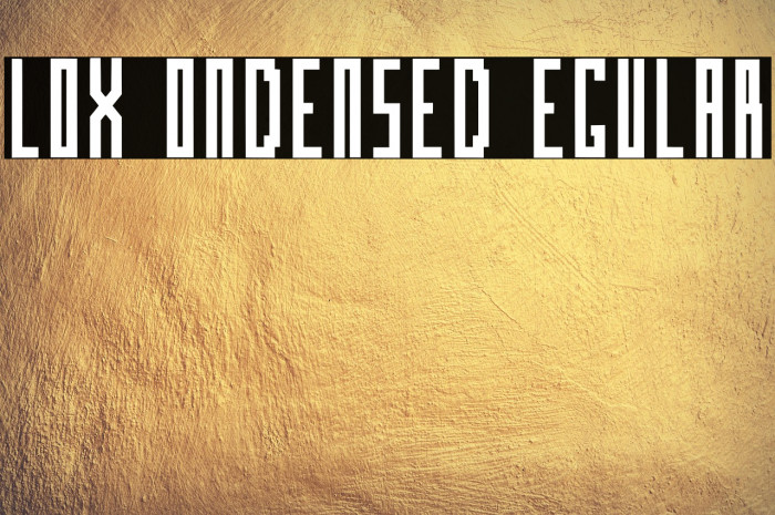 Blox Condensed Regular Example 1