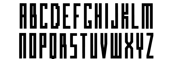 Blox Condensed Regular Font LOWERCASE