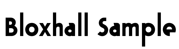 Bloxhall Sample  Fuentes Gratis Descargar