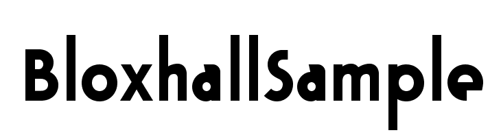 BloxhallSample  Fuentes Gratis Descargar