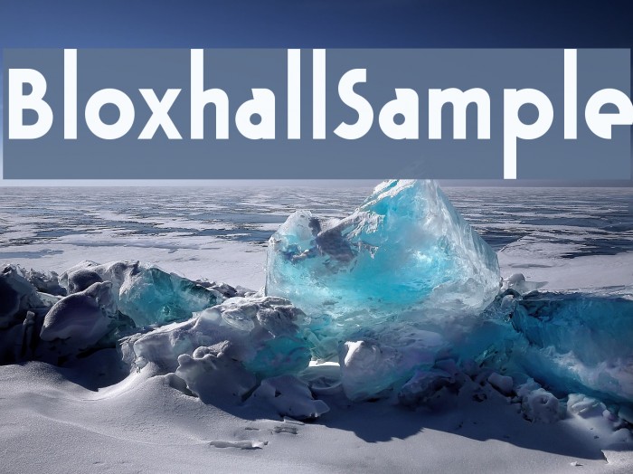 BloxhallSample Font examples