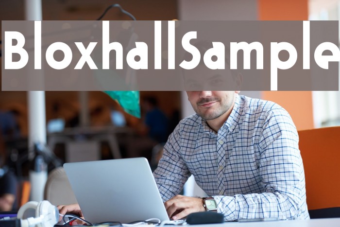 BloxhallSample Font examples