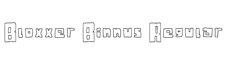 Bloxxer Binnus Regular  baixar fontes gratis