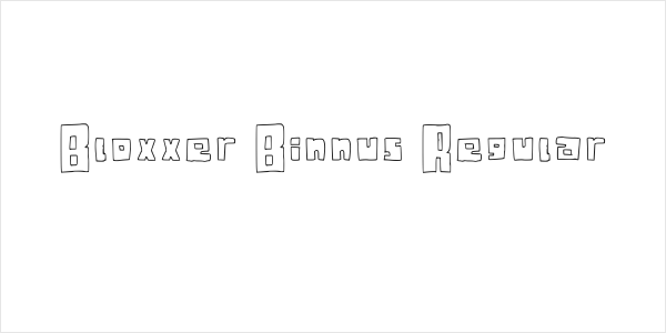 Bloxxer Binnus Regular Logo