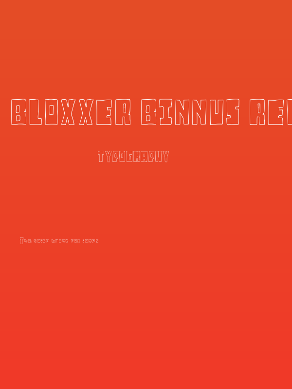 Bloxxer Binnus Regular Poster