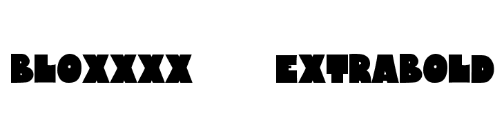 Bloxxxx    ExtraBold  नि: शुल्क फ़ॉन्ट्स डाउनलोड