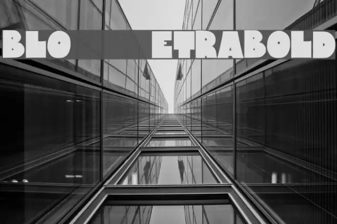 Bloxxxx ExtraBold Fuentes examples