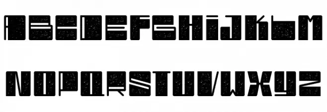 Bloxy Stamped Fonte MAIÚSCULAS
