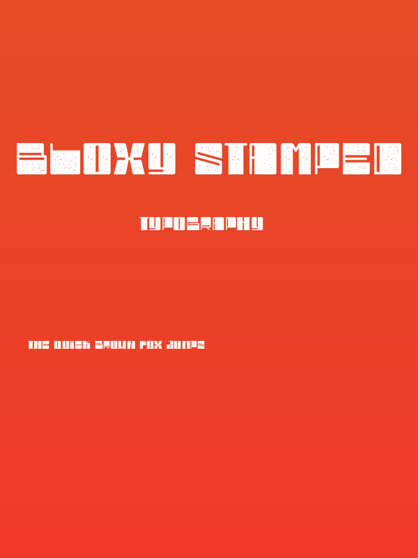 Bloxy Stamped Poster