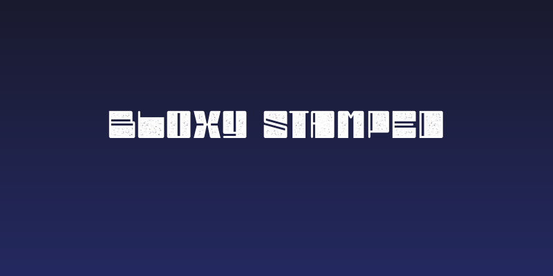 Bloxy Stamped Social Header