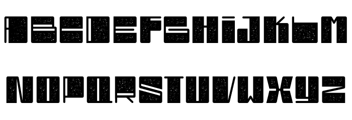 Bloxy Stamped Font LOWERCASE