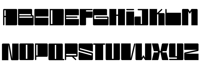Bloxy Font LOWERCASE