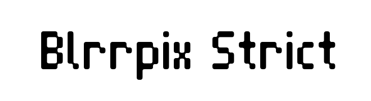 Blrrpix Strict  नि: शुल्क फ़ॉन्ट्स डाउनलोड