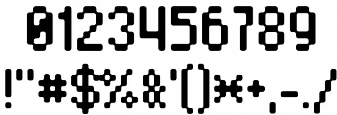 Blrrpix Strict Font OTHER CHARS