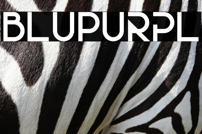 BluPurpl Font examples