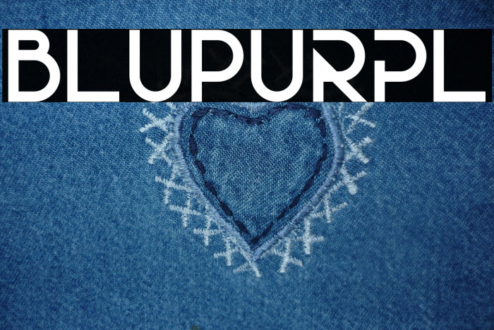 BluPurpl Font examples