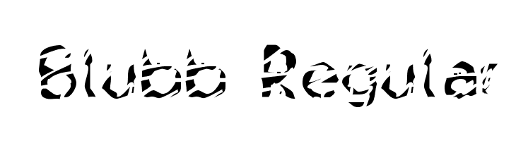 Blubb Regular  Frei Schriftart Herunterladen
