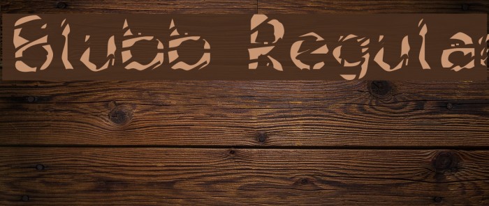 Blubb Regular Font examples