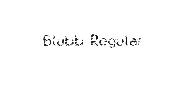 Blubb Regular Logo