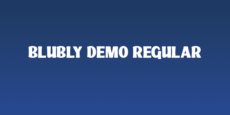 Blubly Demo Regular Social Header