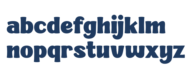 Blubly Demo Regular Lowercase