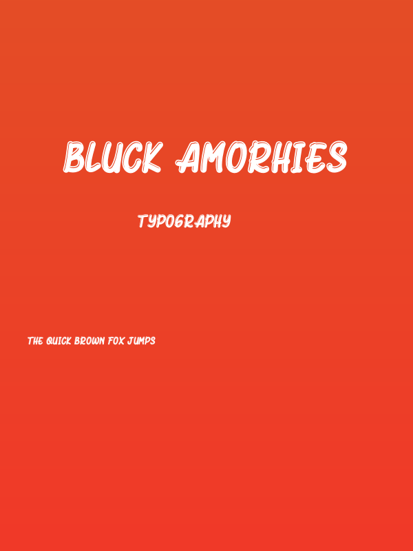 Bluck Amorhies Poster