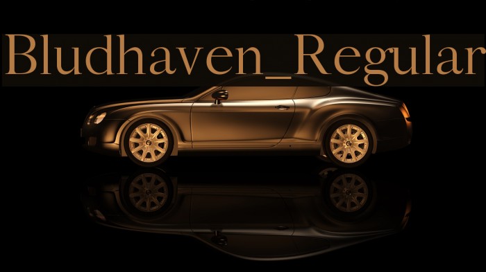 Bludhaven_Regular Font examples
