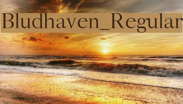 Bludhaven_Regular Font examples