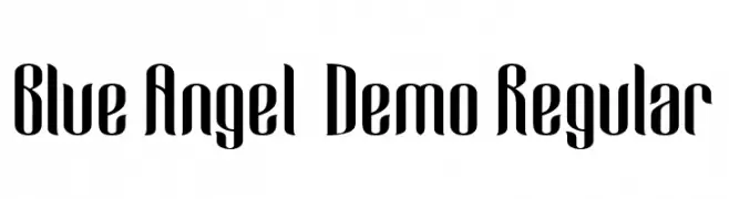 Blue Angel - Demo Regular  Fuentes Gratis Descargar