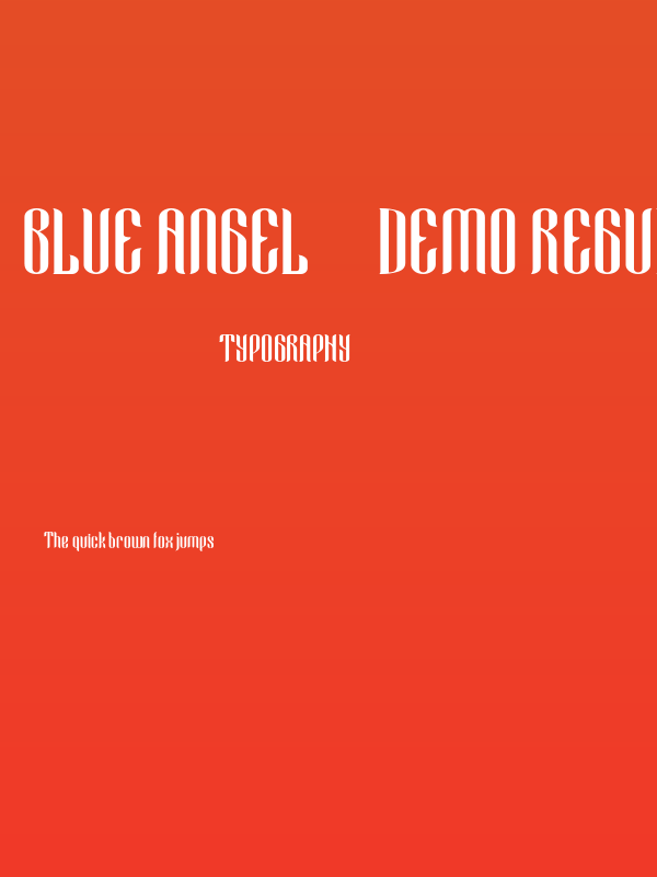 Blue Angel - Demo Regular Poster