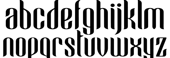 Blue Angel - Demo Regular Font LOWERCASE