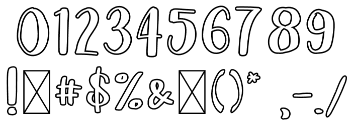 Blue Bird Font OTHER CHARS