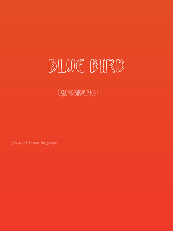 Blue Bird Poster