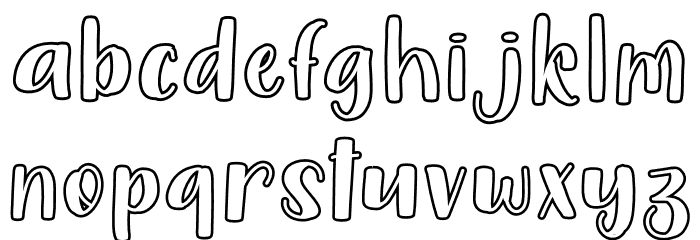 Blue Bird Font LOWERCASE
