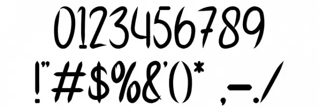 Blue Bubble Font OTHER CHARS