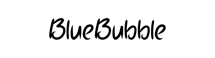 Blue Bubble  Fuentes Gratis Descargar