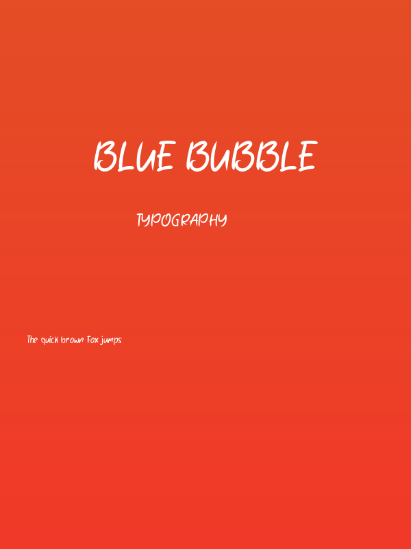 Blue Bubble Poster
