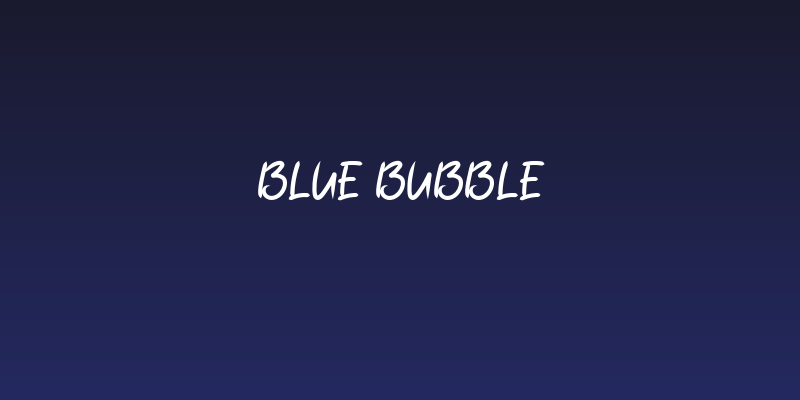 Blue Bubble Social Header